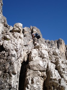 ...lungo la Ferrata Vallon